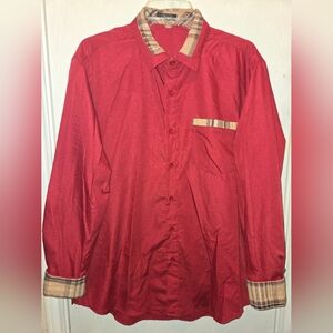 Jinidu Long Sleeve Button Down Shirt sz Large